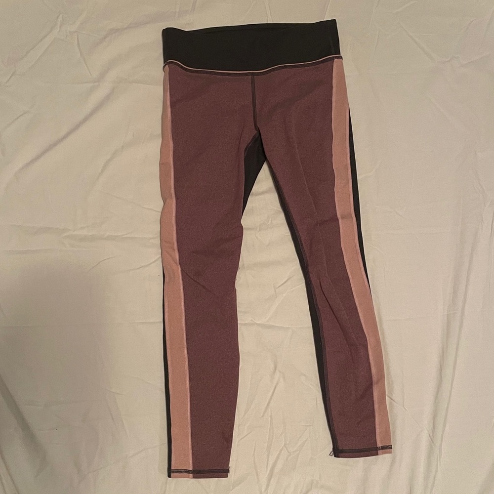 Grey and pink fabletics leggings
